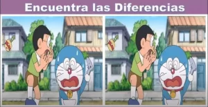 ¿Podrás encontrar las cinco diferencias en ‘Nobita y Doraemon’? Solo tienes 7 segundos en este reto